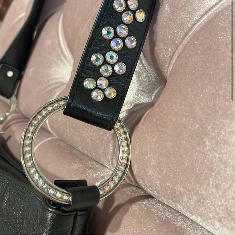 Bb Simon Swarovski crystal leather bag - Picture 4 of 5